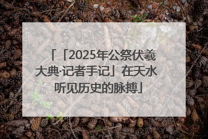 「2025年公祭伏羲大典·记者手记」在天水 听见历史的脉搏
