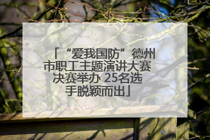 “爱我国防”德州市职工主题演讲大赛决赛举办 25名选手脱颖而出