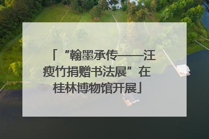 “翰墨承传——汪瘦竹捐赠书法展”在桂林博物馆开展