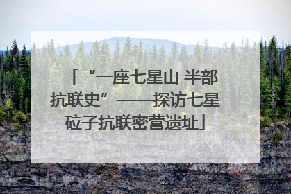 “一座七星山 半部抗联史”——探访七星砬子抗联密营遗址