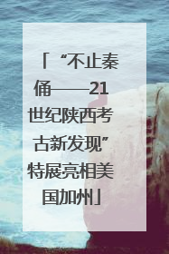“不止秦俑——21世纪陕西考古新发现”特展亮相美国加州