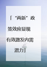 “两新”政策效应显现 有效激发内需潜力