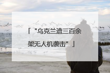“乌克兰遭三百余架无人机袭击”
