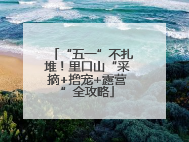“五一”不扎堆！里口山“采摘+撸宠+露营”全攻略