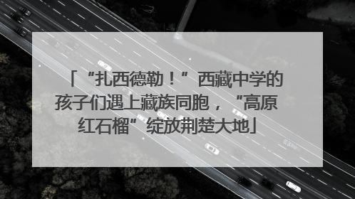 “扎西德勒！”西藏中学的孩子们遇上藏族同胞，“高原红石榴”绽放荆楚大地