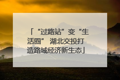 “过路站”变“生活圈” 湖北交投打造路域经济新生态