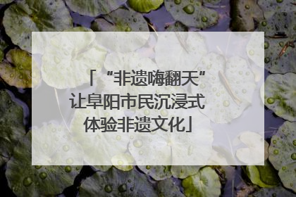 “非遗嗨翻天”让阜阳市民沉浸式体验非遗文化