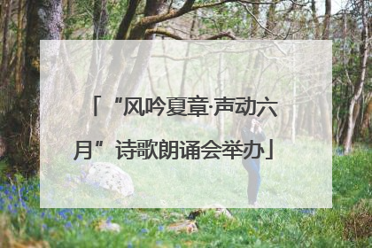 “风吟夏章·声动六月”诗歌朗诵会举办