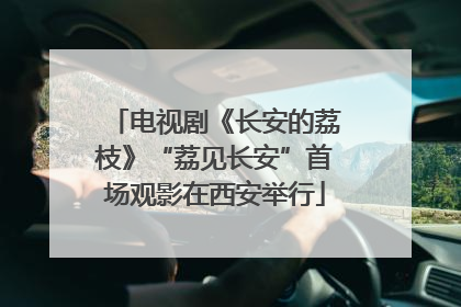 电视剧《长安的荔枝》“荔见长安”首场观影在西安举行