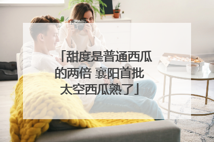 甜度是普通西瓜的两倍 襄阳首批太空西瓜熟了