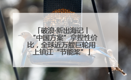 破浪·新出海记丨 “中国方案”拿捏性价比，全球近万艘巨轮用上镇江“节能桨”