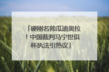 硬刚名帅瓜迪奥拉！中国裁判马宁世俱杯执法引热议