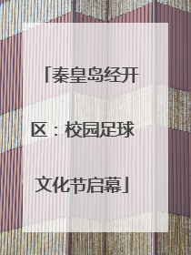 秦皇岛经开区：校园足球文化节启幕