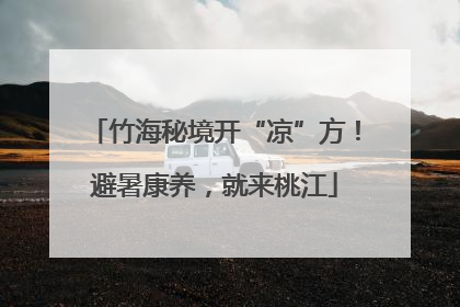 竹海秘境开“凉”方！避暑康养，就来桃江