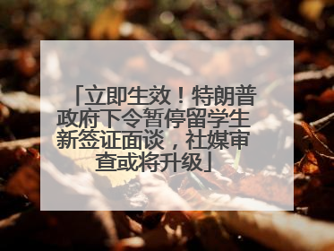 立即生效！特朗普政府下令暂停留学生新签证面谈，社媒审查或将升级