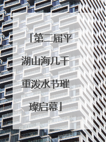 第二届平湖山海几千重泼水节璀璨启幕