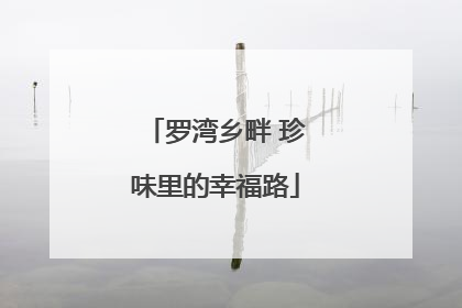 罗湾乡畔 珍味里的幸福路