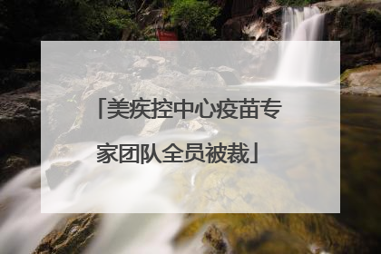 美疾控中心疫苗专家团队全员被裁