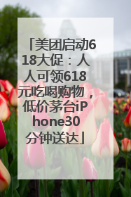 美团启动618大促：人人可领618元吃喝购物，低价茅台iPhone30分钟送达