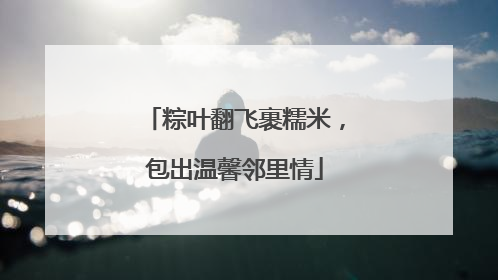 粽叶翻飞裹糯米，包出温馨邻里情