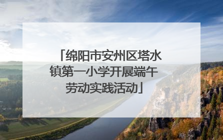 绵阳市安州区塔水镇第一小学开展端午劳动实践活动