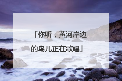 你听，黄河岸边的鸟儿正在歌唱