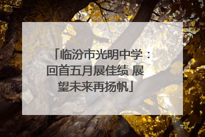 临汾市光明中学：回首五月展佳绩 展望未来再扬帆