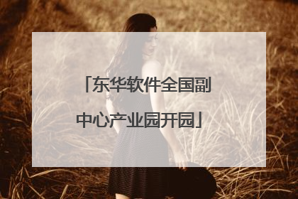 东华软件全国副中心产业园开园