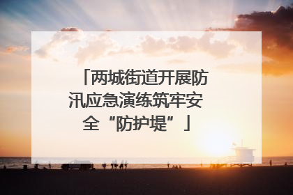 两城街道开展防汛应急演练筑牢安全“防护堤”
