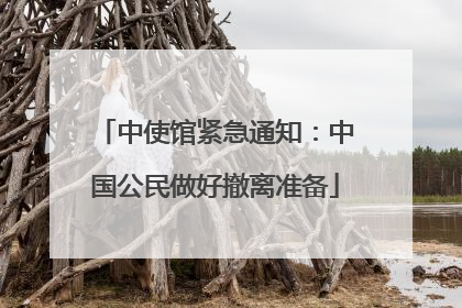 中使馆紧急通知：中国公民做好撤离准备