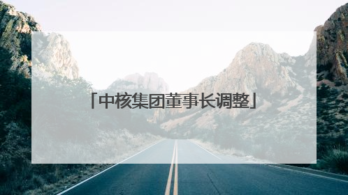 中核集团董事长调整