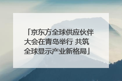 京东方全球供应伙伴大会在青岛举行 共筑全球显示产业新格局