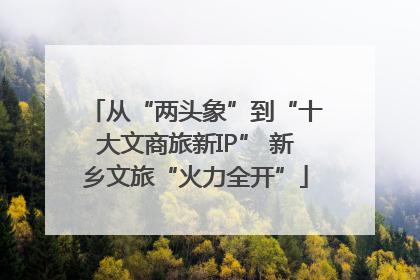 从“两头象”到“十大文商旅新IP” 新乡文旅“火力全开”