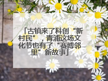 古镇来了科创“新村民”，青浦这场文化节也有了“赛博邻里”新故事