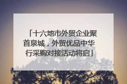 十六地市外贸企业聚首泉城，外贸优品中华行采购对接活动将启
