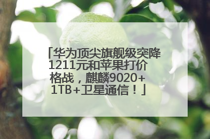 华为顶尖旗舰级突降1211元和苹果打价格战，麒麟9020+1TB+卫星通信！