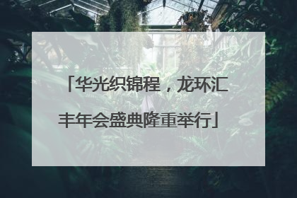 华光织锦程，龙环汇丰年会盛典隆重举行