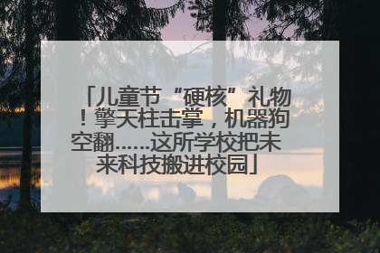 儿童节“硬核”礼物！擎天柱击掌，机器狗空翻……这所学校把未来科技搬进校园