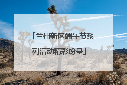 兰州新区端午节系列活动精彩纷呈