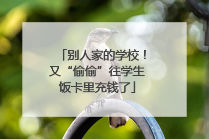 别人家的学校！又“偷偷”往学生饭卡里充钱了