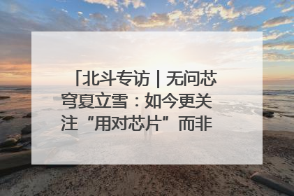 北斗专访｜无问芯穹夏立雪：如今更关注“用对芯片”而非“用贵芯片”