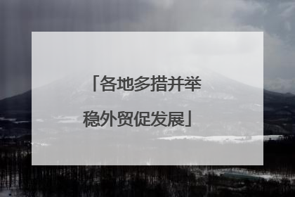 各地多措并举稳外贸促发展