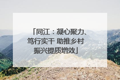 同江：凝心聚力、笃行实干 助推乡村振兴提质增效
