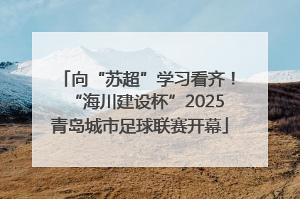 向“苏超”学习看齐！“海川建设杯”2025青岛城市足球联赛开幕