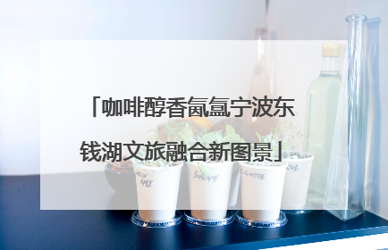 咖啡醇香氤氲宁波东钱湖文旅融合新图景