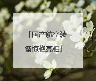 国产航空装备惊艳亮相