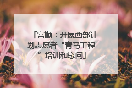 富顺：开展西部计划志愿者“青马工程”培训和慰问