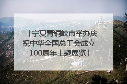 宁夏青铜峡市举办庆祝中华全国总工会成立100周年主题展览