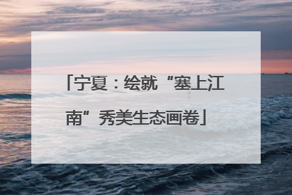 宁夏：绘就“塞上江南”秀美生态画卷