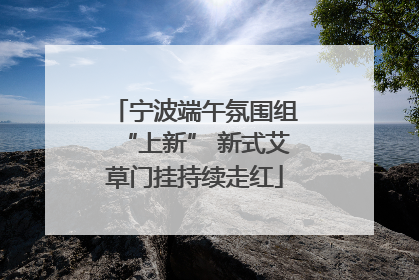 宁波端午氛围组“上新” 新式艾草门挂持续走红
